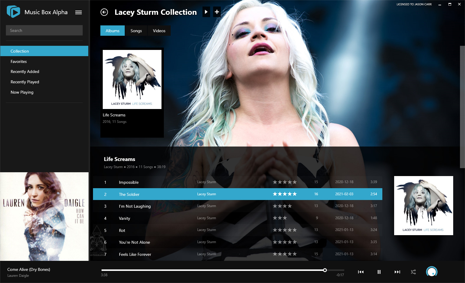 Music Box Alpha - Lacey Sturm Screenshot
